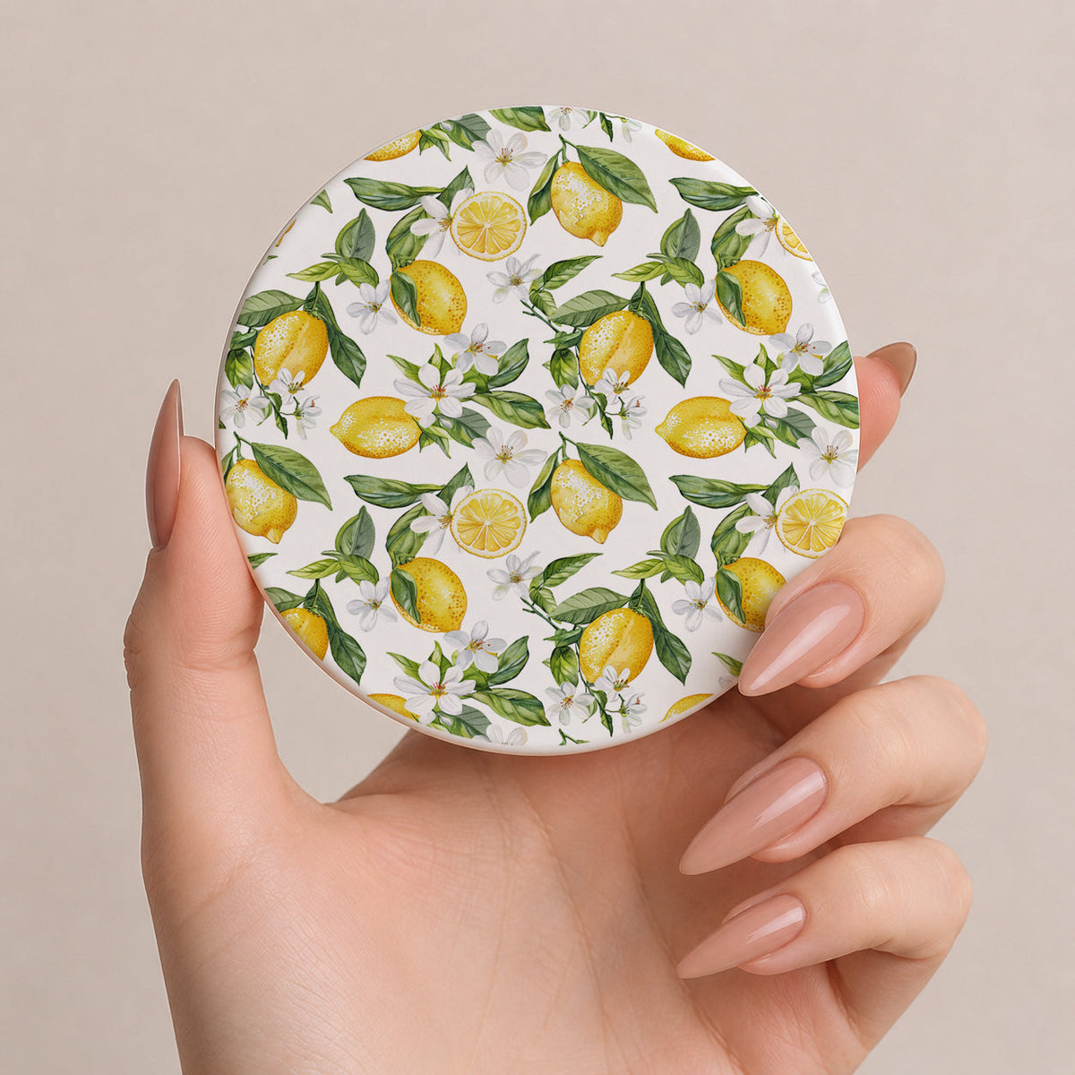 Mediterranean Lemon Coaster Set