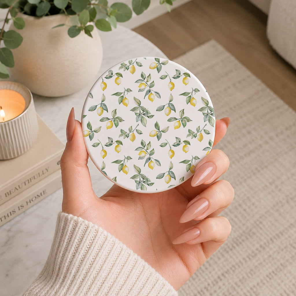 Mediterranean Lemon Coaster Set