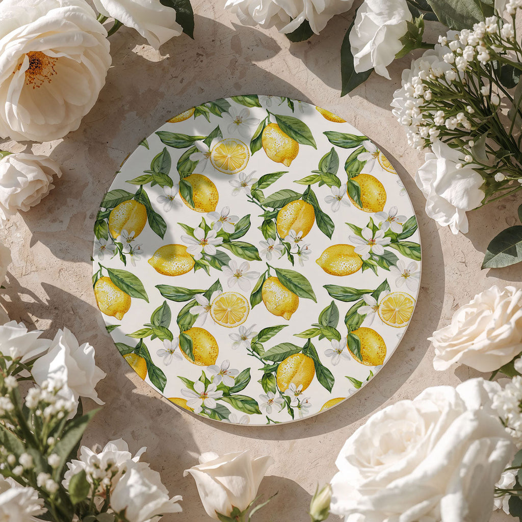 Mediterranean Lemon Coaster Set