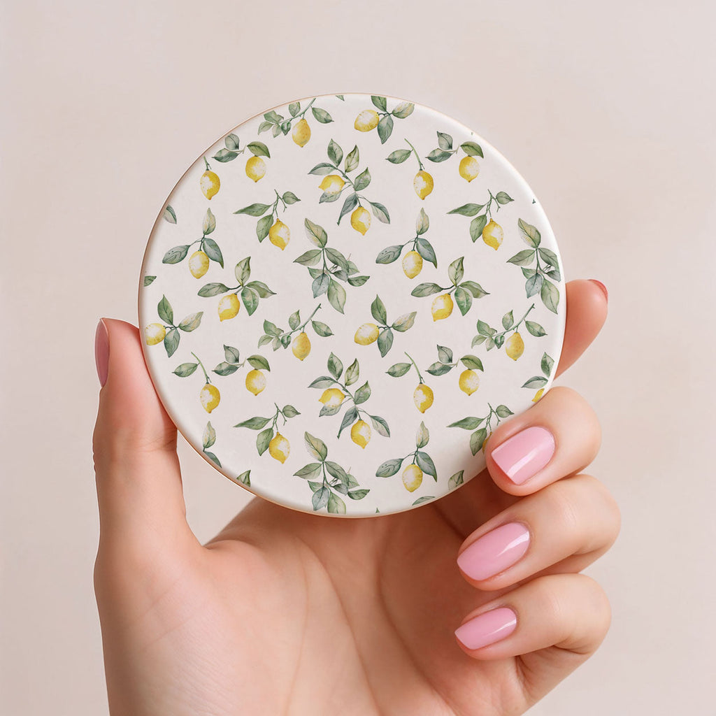 Mediterranean Lemon Coaster Set