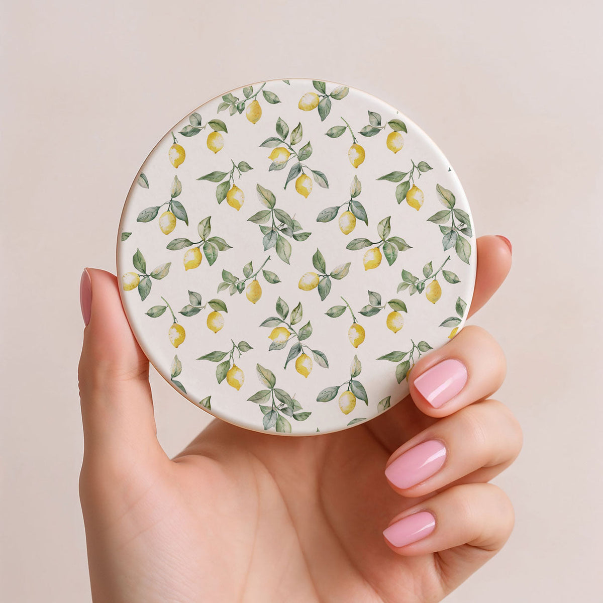 Mediterranean Lemon Coaster Set