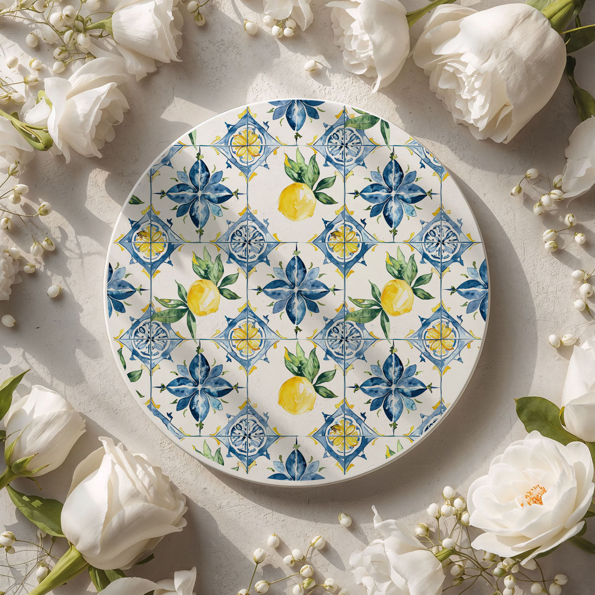 Mediterranean Lemon Coaster Set