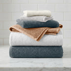 Georgiana Collection Turkish Cotton Ribbed 6-Piece Bath Towel Set