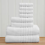 Giuliana Collection Checkered Jacquard Bath Towel Set