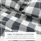 Turkish Cotton Flannel Sheet - Belle Collection
