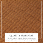 Alicia Solid Channel Stitch Quilt Set