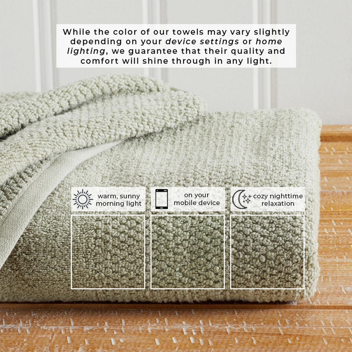 Marbella Collection Woven Texture Bath Towel Set by Great Bay Home