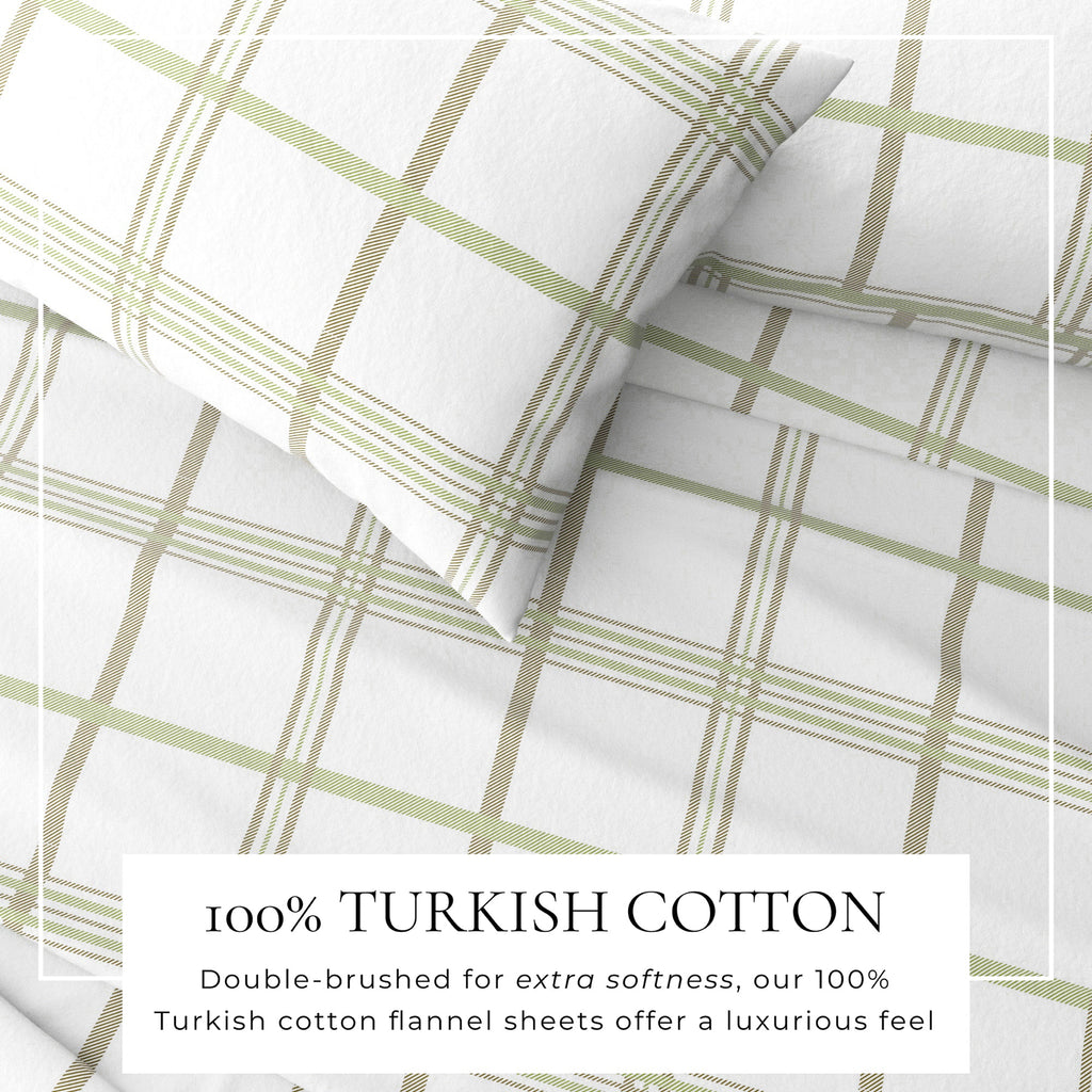 Turkish Cotton Flannel Sheet - Belle Collection