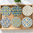 Mediterranean Lemon Coaster Set