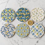 Mediterranean Lemon Coaster Set
