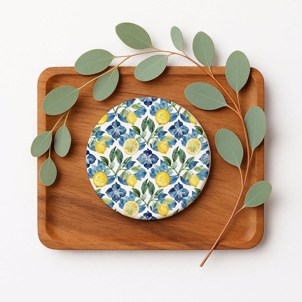 Mediterranean Lemon Coaster Set