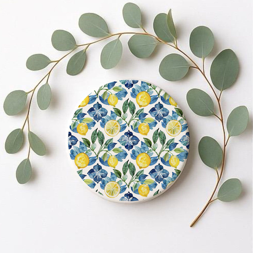Mediterranean Lemon Coaster Set