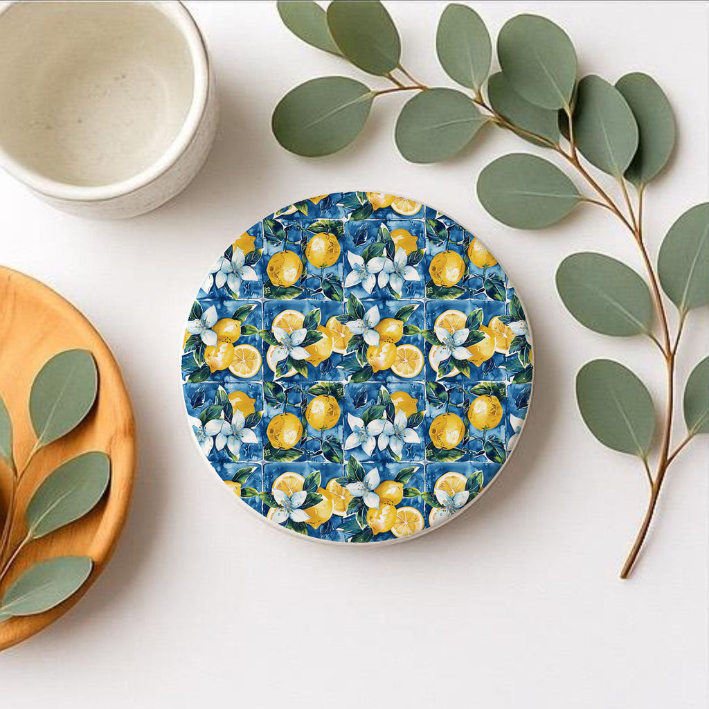 Mediterranean Lemon Coaster Set