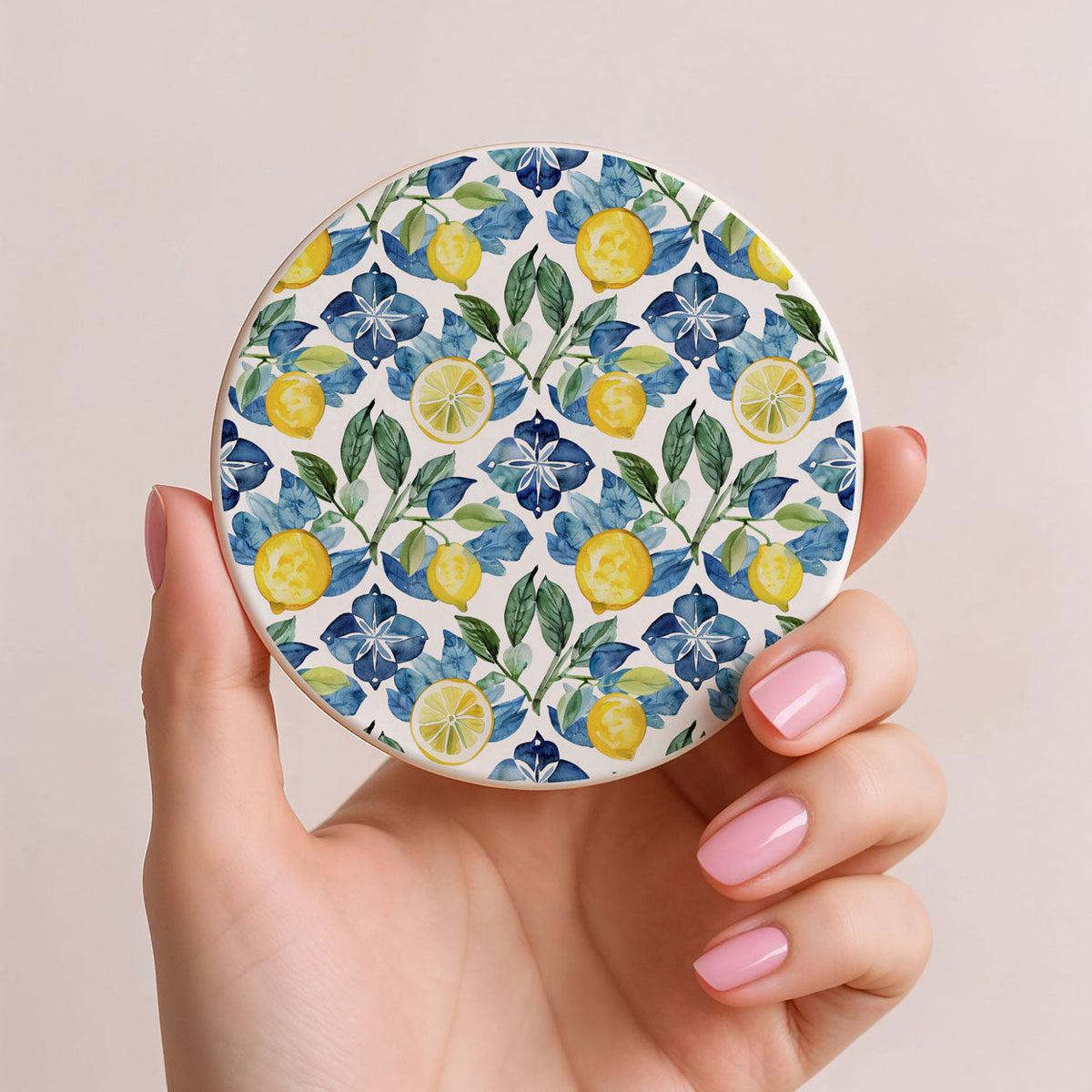 Mediterranean Lemon Coaster Set