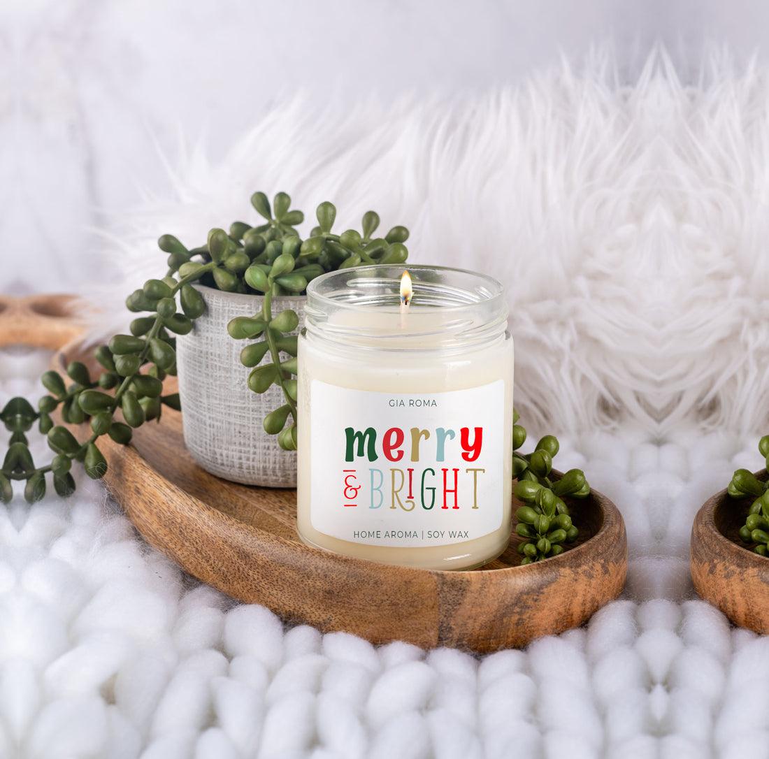 Christmas soy candles for sale