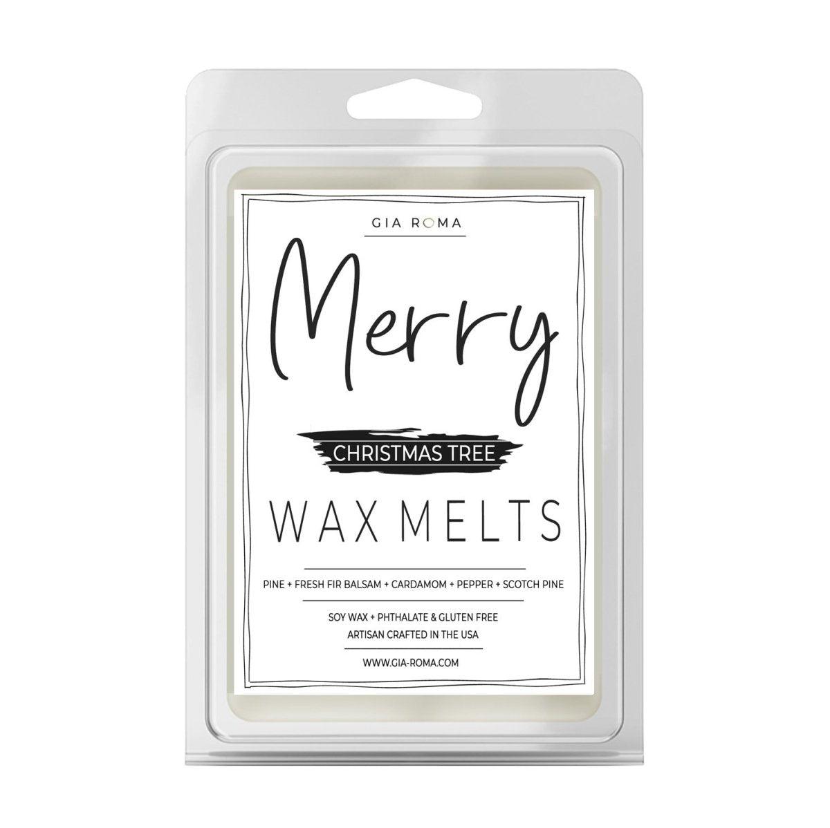 Christmas Tree Scent, Merry, Fresh Pine Tree Wax Melt, Christmass Tree Candle Melts, Scotch Pine, Pepper, Cardamom, Merry Christmas Scents for the Home, USA Made