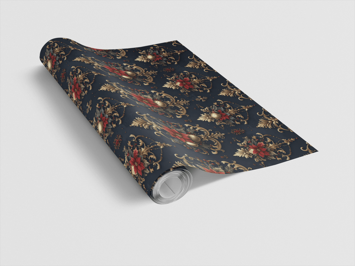 Royal Holiday Crest Wrapping Paper