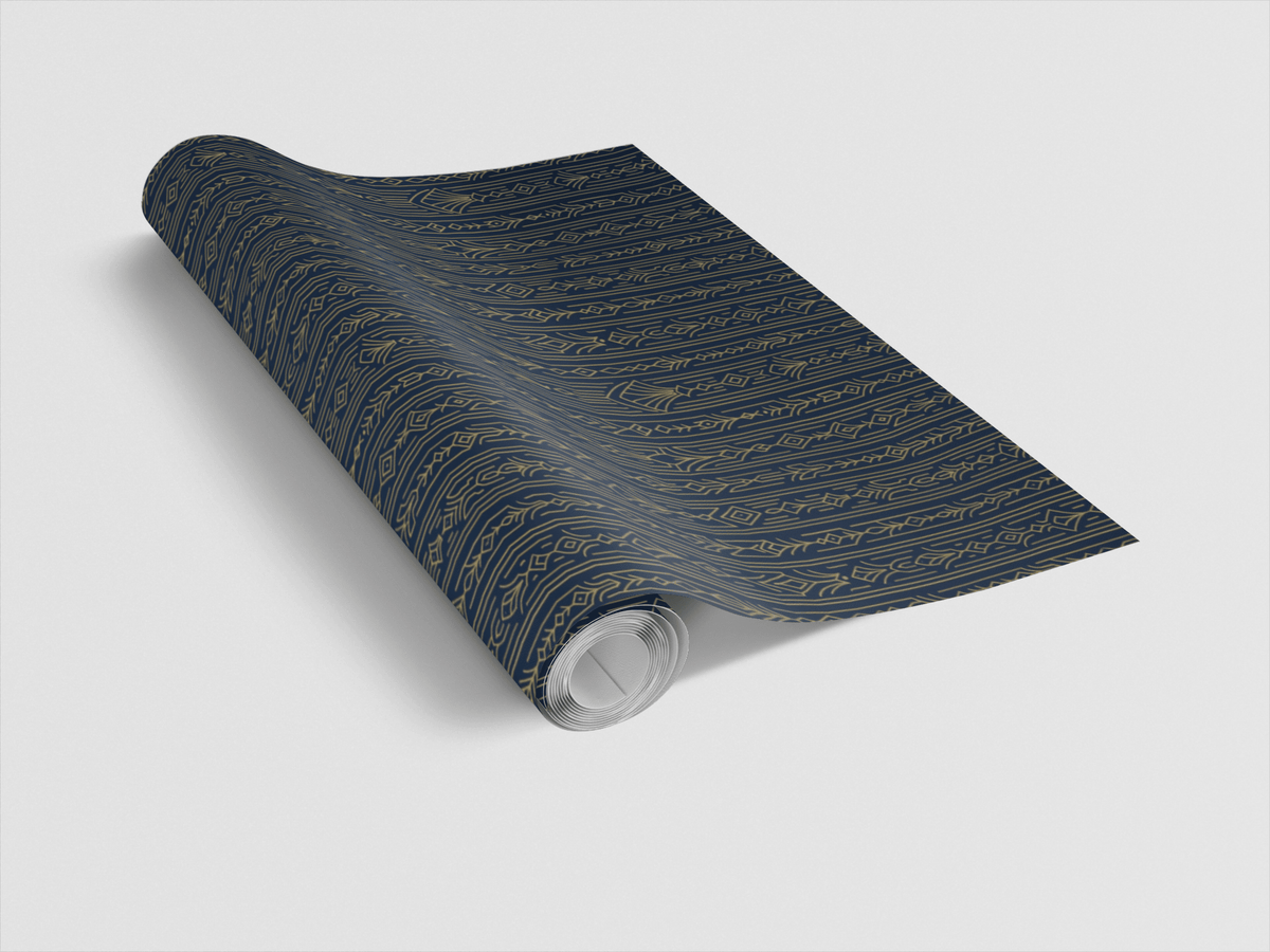 Pinstripe Art Deco Wrapping Paper