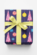 Space Age Christmas Wrapping Paper