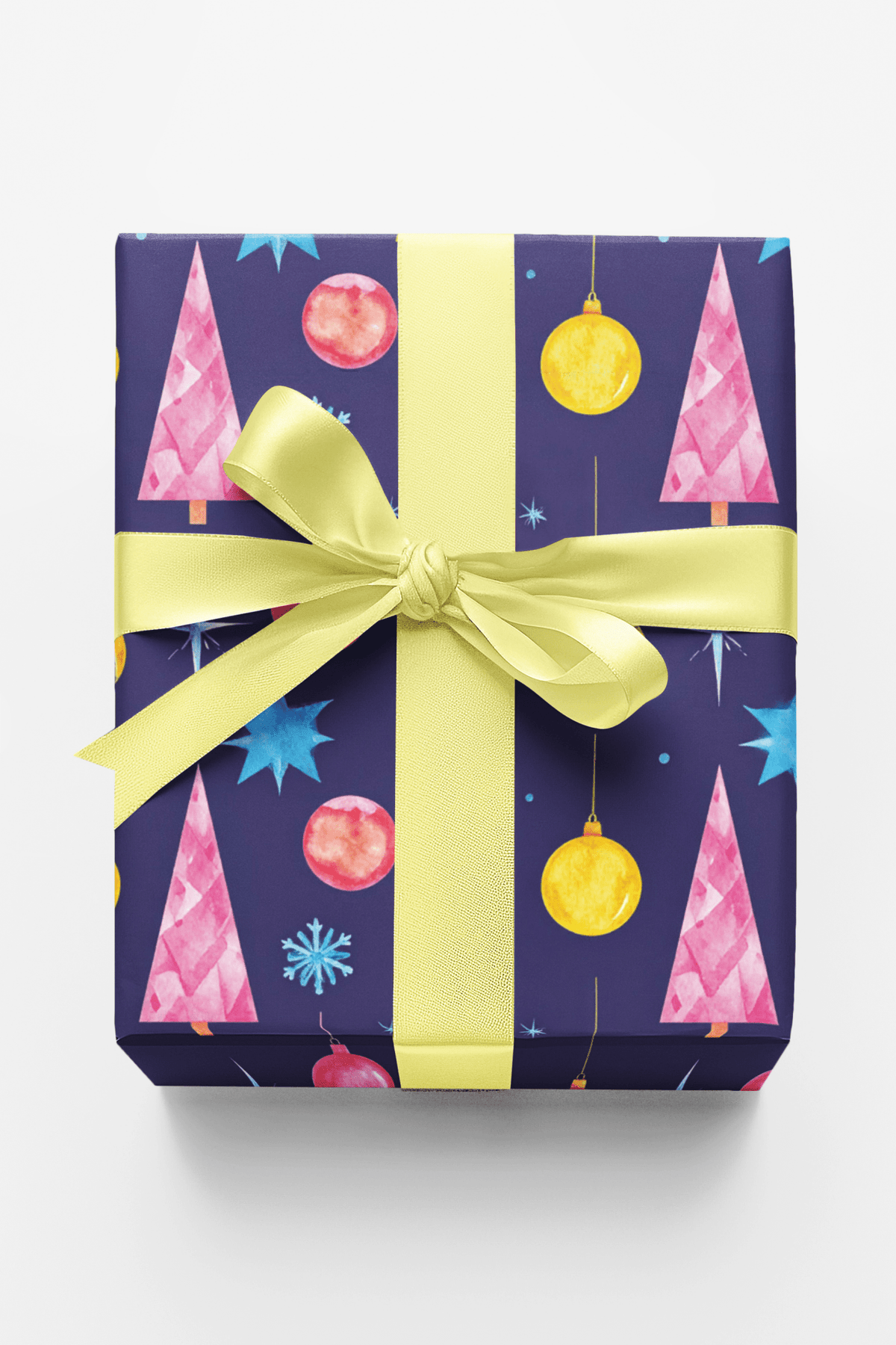 Space Age Christmas Wrapping Paper