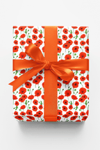 Summer Flowers II White Wrapping Paper