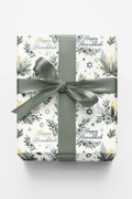 Hanukkah Herbarium Glossy Wrapping Paper