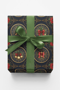 Victorian Christmas Medallions Wrapping Paper