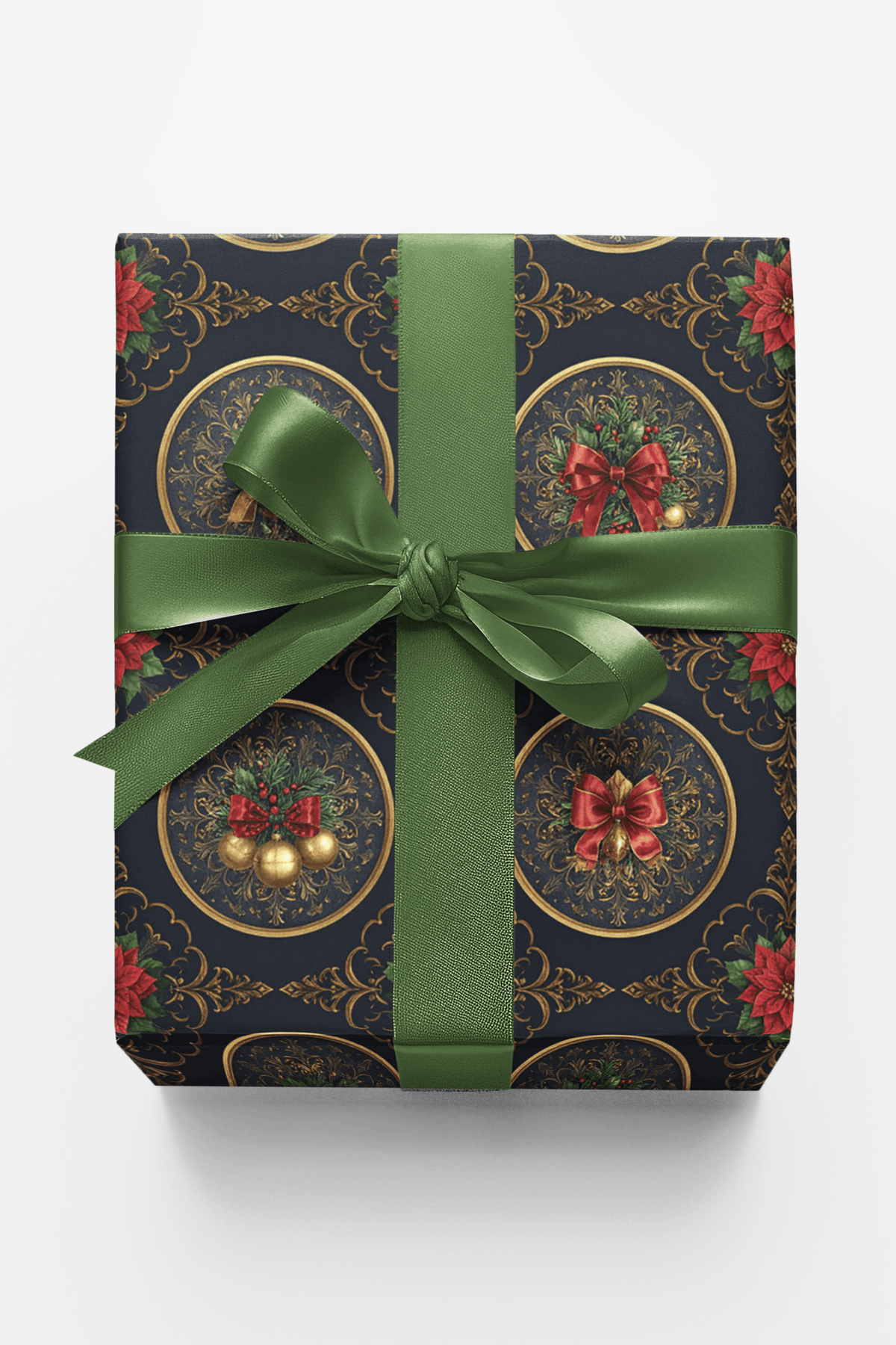 Victorian Christmas Medallions Wrapping Paper