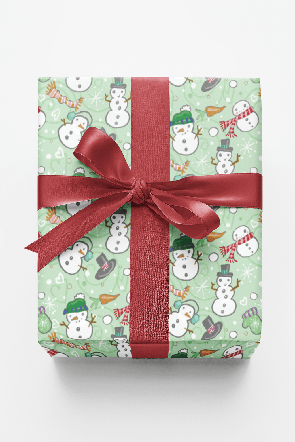 Snowmen Plentiful Wrapping Paper