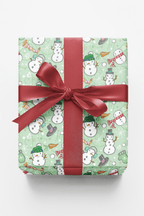 Snowmen Plentiful Wrapping Paper
