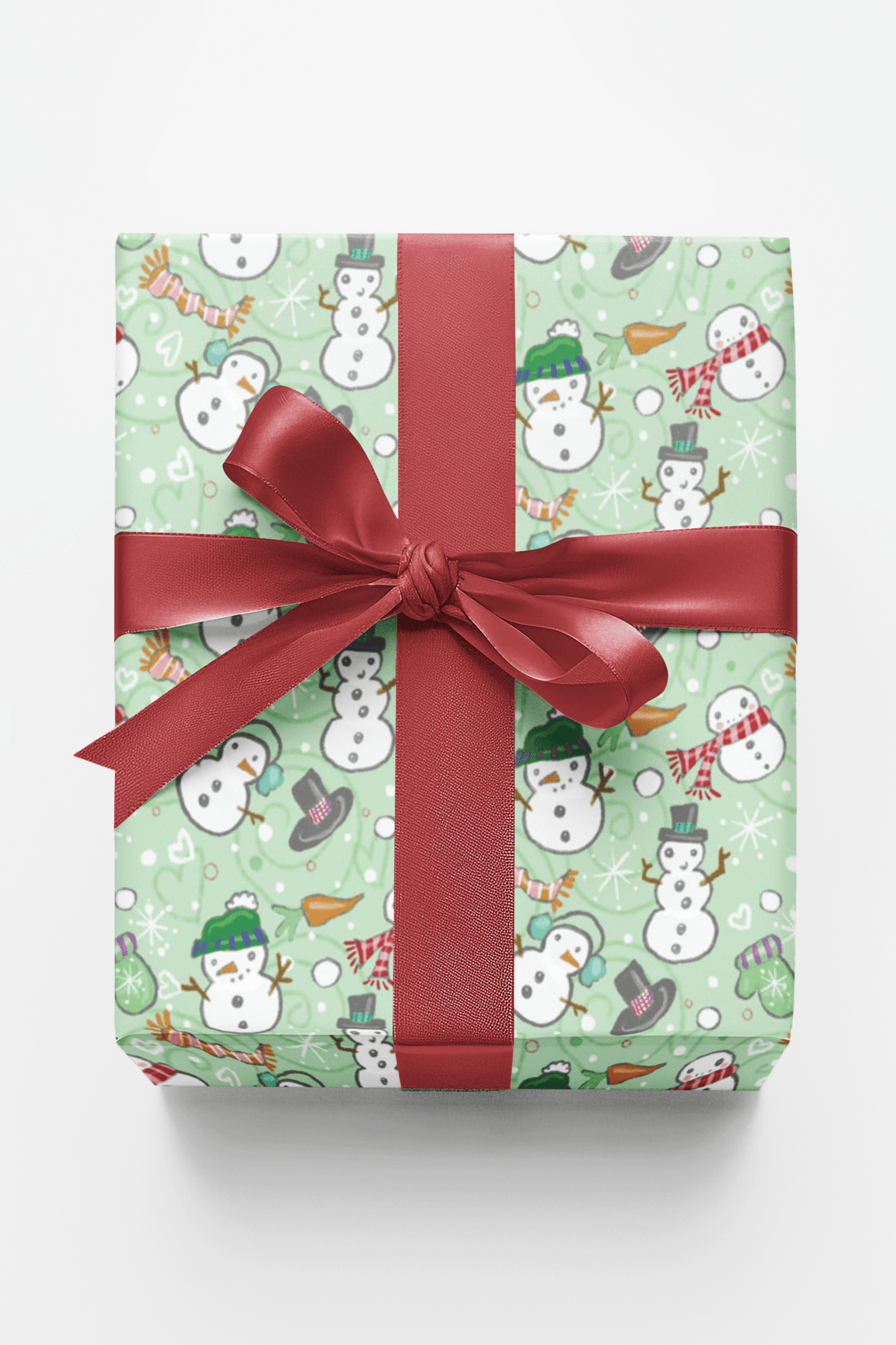 Snowmen Plentiful Wrapping Paper