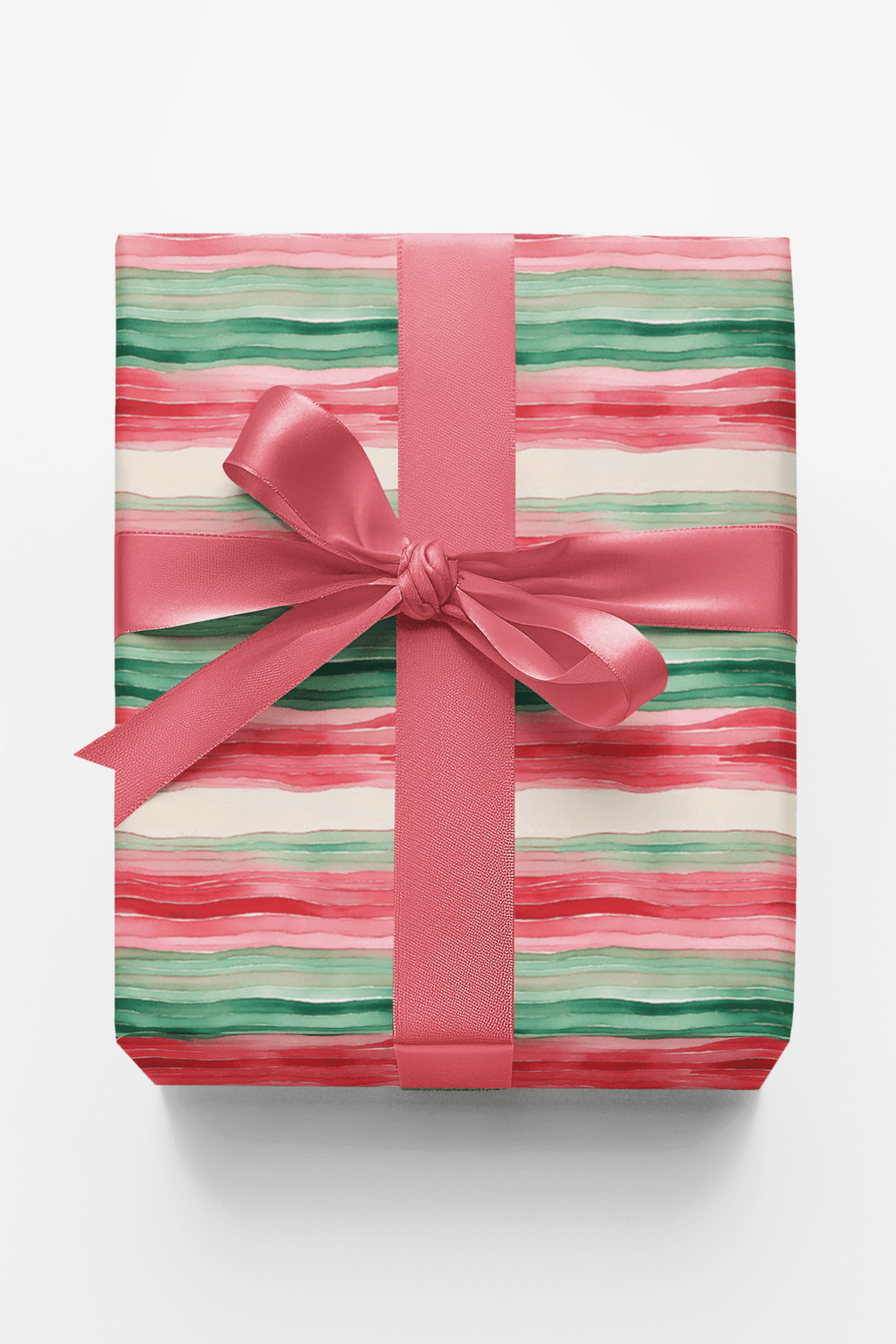 Whispering Winter Stripes Wrapping Paper