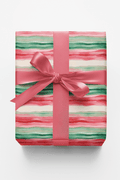 Whispering Winter Stripes Wrapping Paper