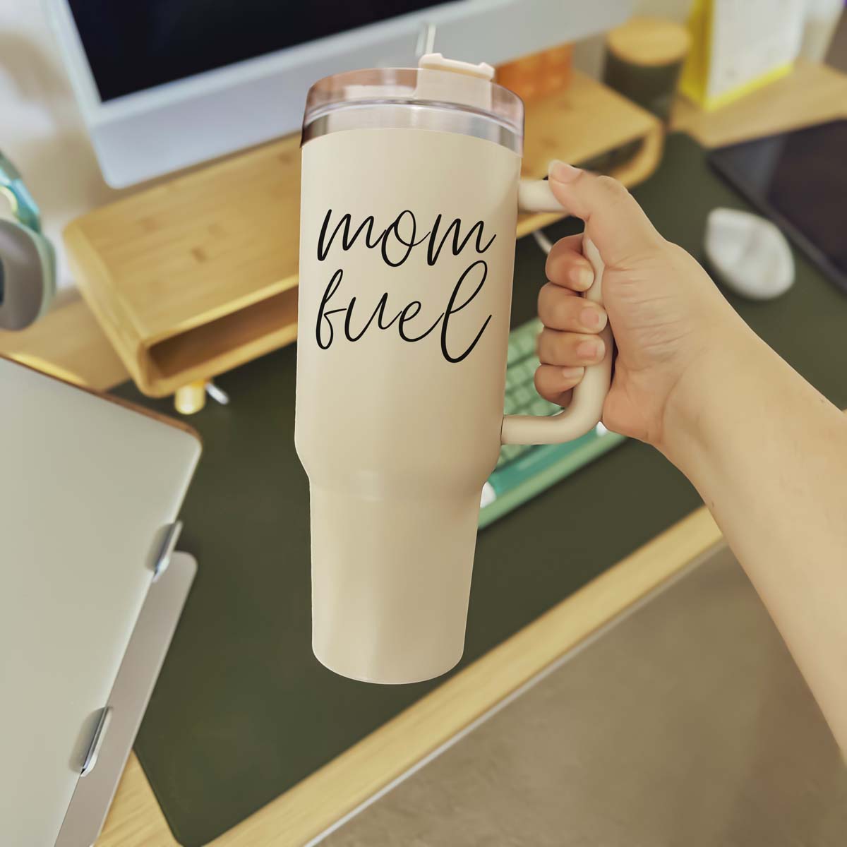 Mom Life Tumblers with Straw and Lid, Funny Mothers day tumbler gift ideas