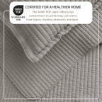 Alicia Solid Channel Stitch Quilt Set