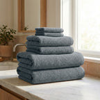 Georgiana Collection Turkish Cotton Ribbed 6-Piece Bath Towel Set
