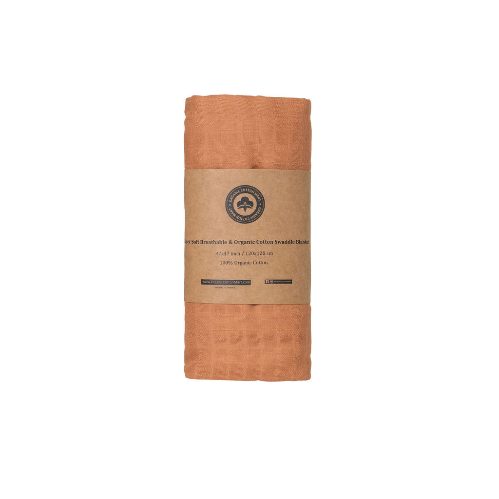 Organic Cotton Muslin Swaddle Blankets