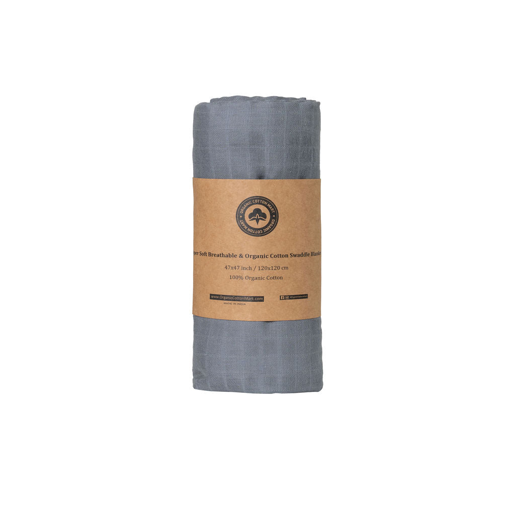 Organic Cotton Muslin Swaddle Blankets