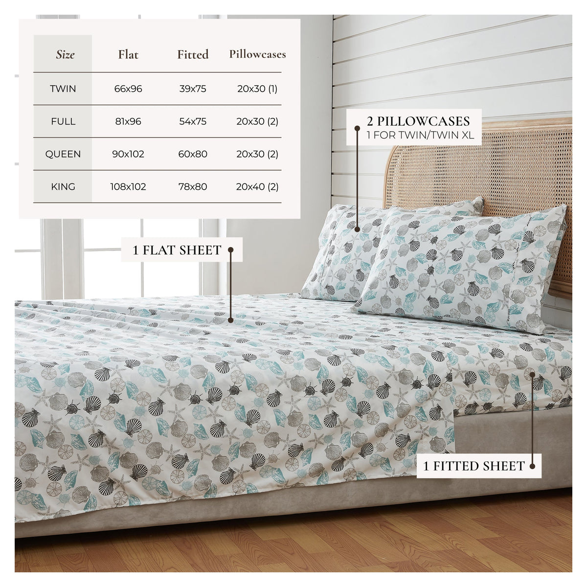 Newport Coastal Printed Sheet Set