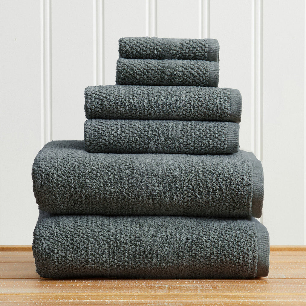 Marbella Collection Woven Texture Bath Towel Set by Great Bay Home