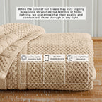 Giuliana Collection Checkered Jacquard Bath Towel Set