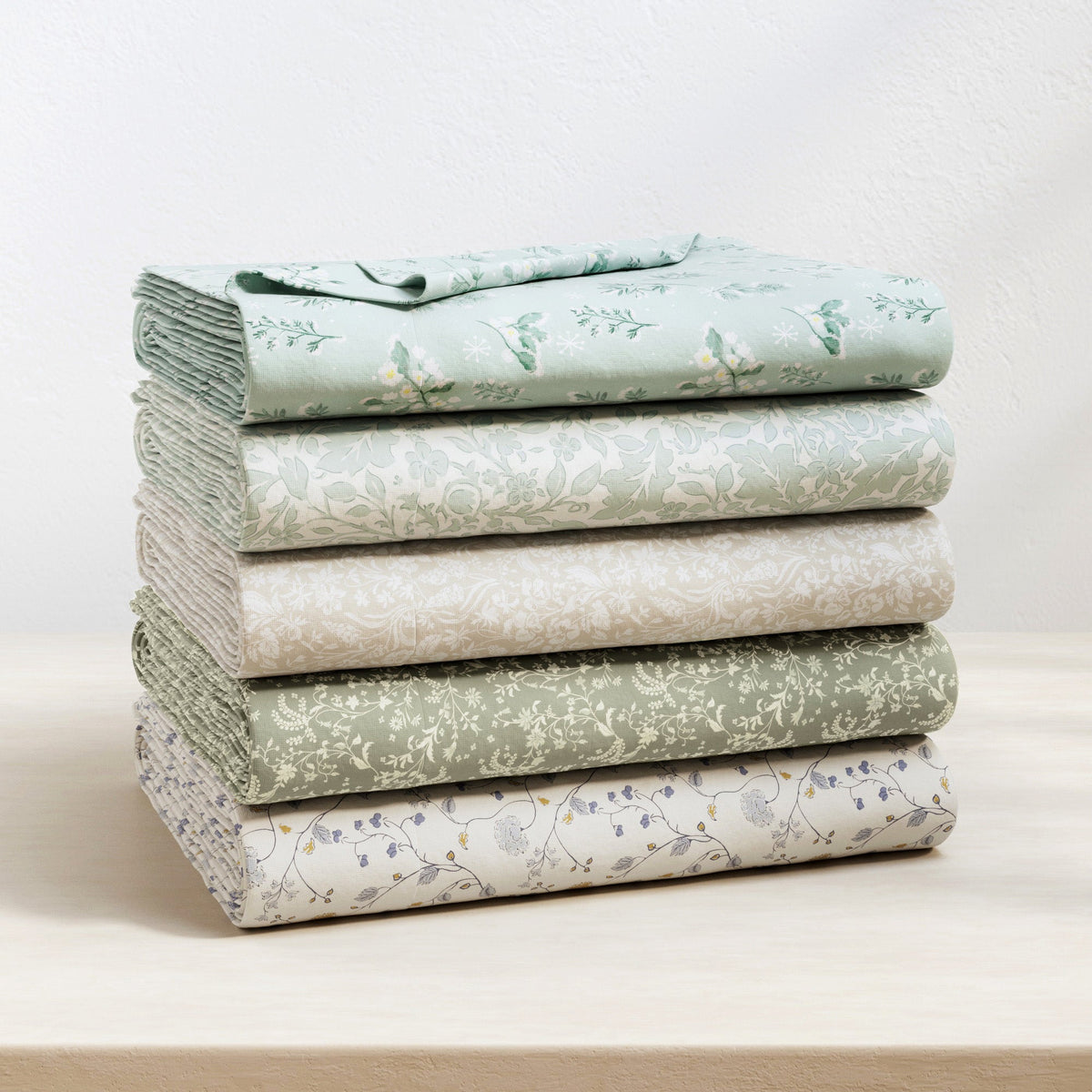 Turkish Cotton Flannel Sheet Set - Winter Floral Collection