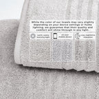 Karina Collection Luxury Combed Cotton Bath Towel Set