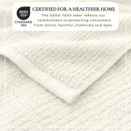 Georgiana Collection Turkish Cotton Ribbed 6-Piece Bath Towel Set