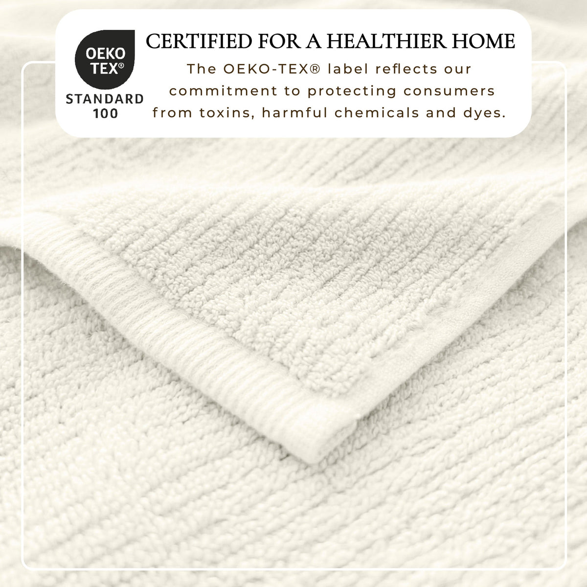 Georgiana Collection Turkish Cotton Ribbed 6-Piece Bath Towel Set