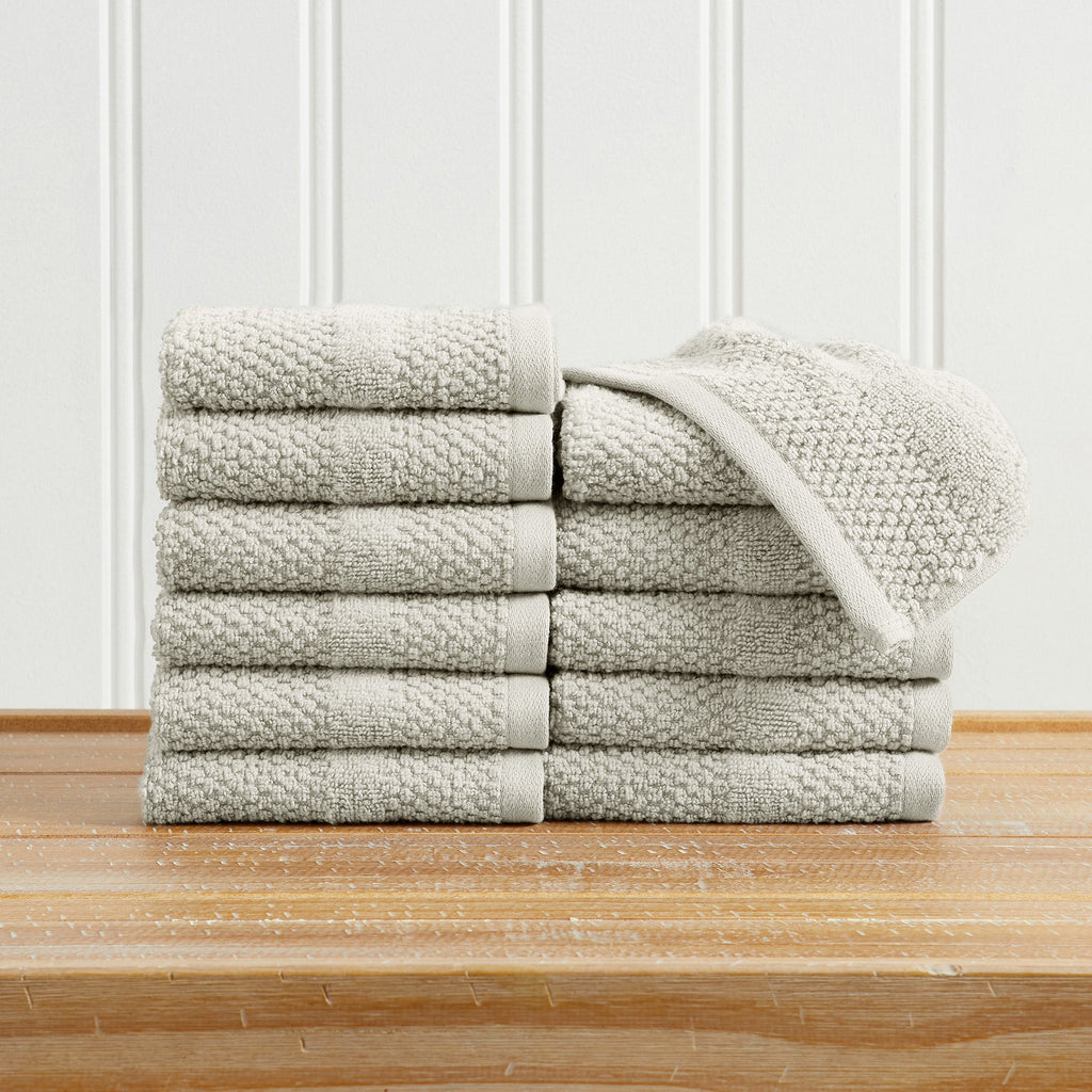 Marbella Collection Woven Texture Bath Towel Set by Great Bay Home
