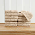Marbella Collection Woven Texture Bath Towel Set by Great Bay Home