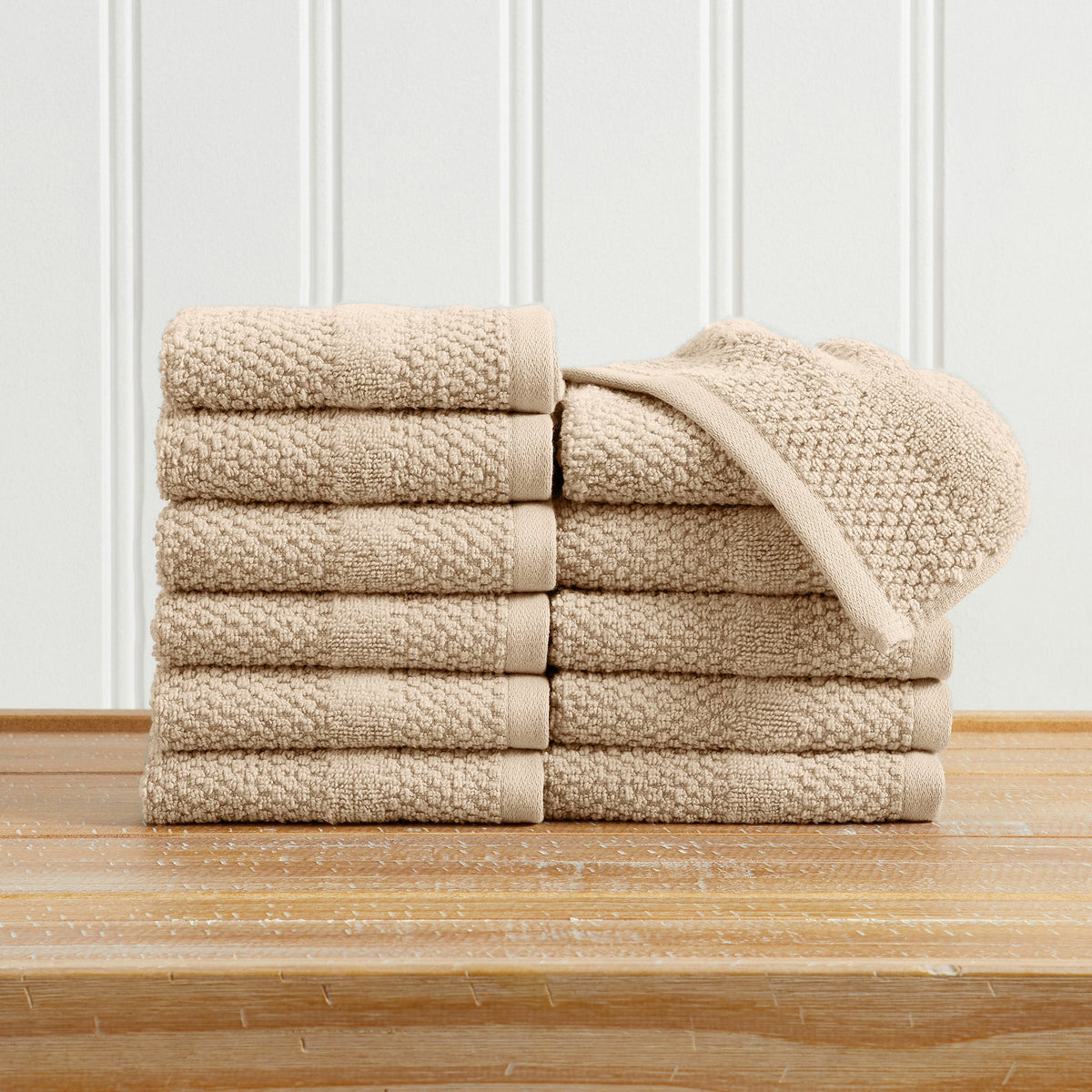 Marbella Collection Woven Texture Bath Towel Set by Great Bay Home