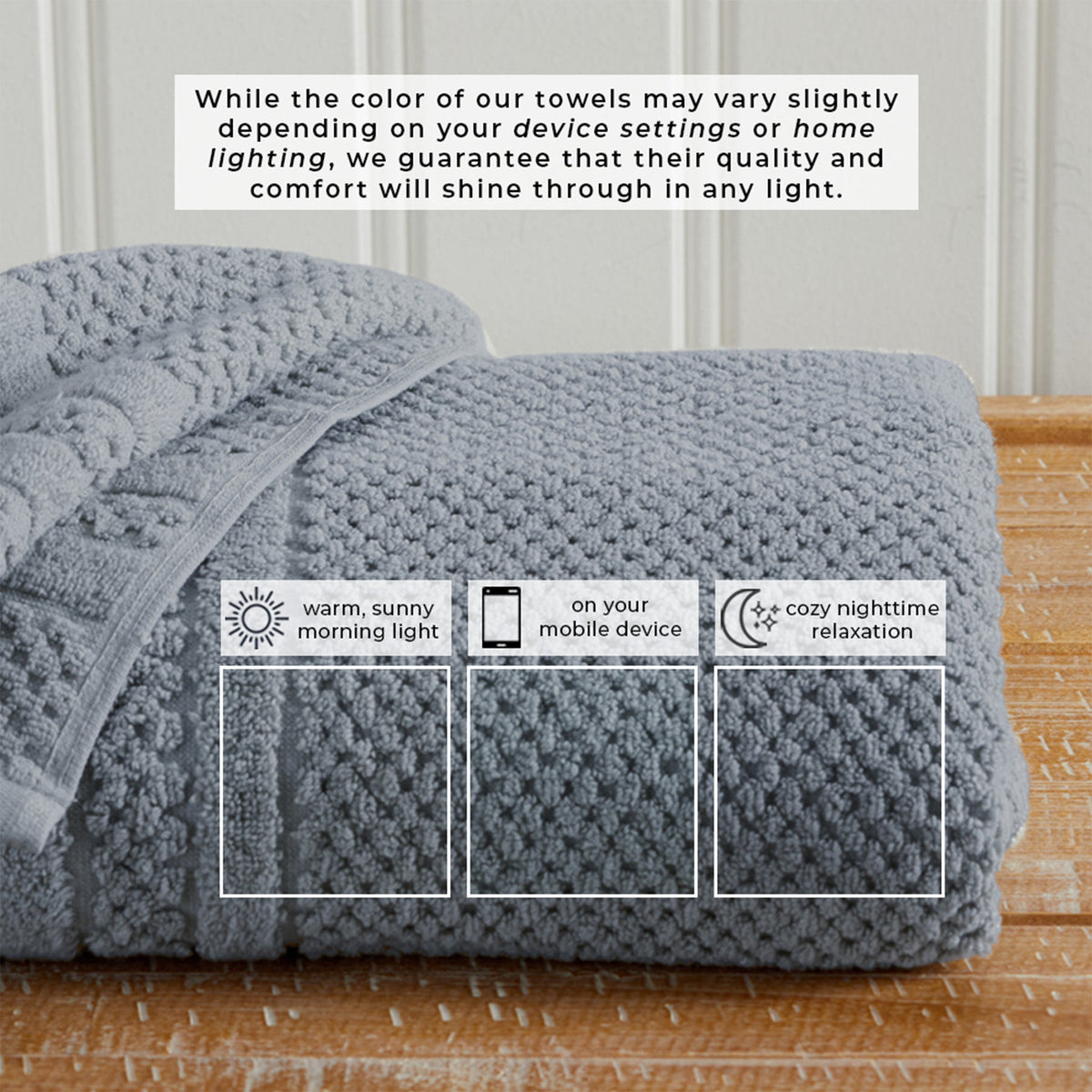 Giuliana Collection Checkered Jacquard Bath Towel Set