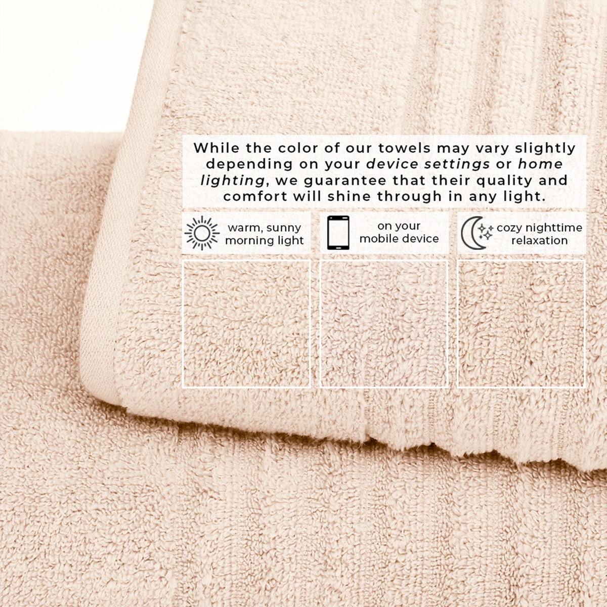 Karina Collection Luxury Combed Cotton Bath Towel Set